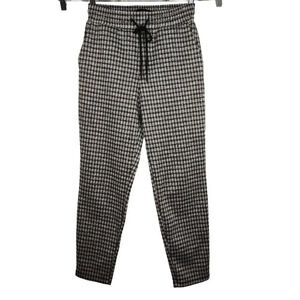 Sanctuary Pants Pull On Skinny Tapered Leg Women Size XS Black Brown Gray Plaid